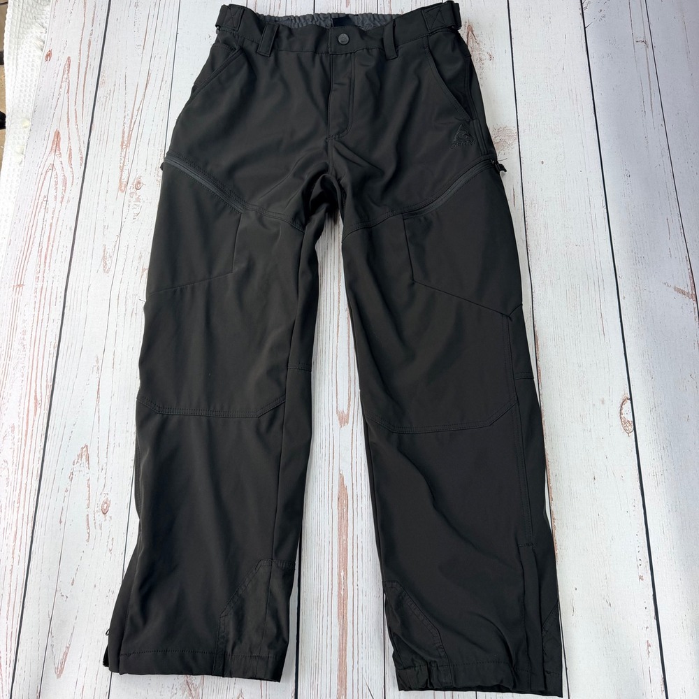Gerry Mens Black Fleece Lined Softshell Cargo Pants Size Large 1612516